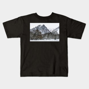 Winters Touch on Castle Crag Kids T-Shirt